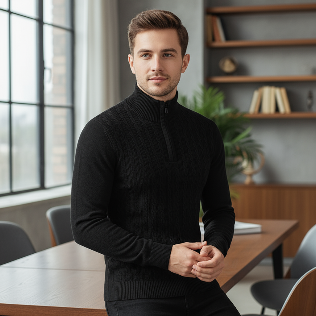 Heren Slim Fit Casual Sweater met Trendy Look