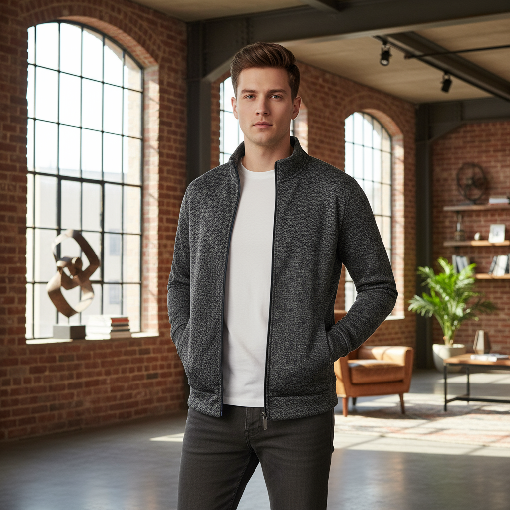 Heren Fleece Vest met Rits