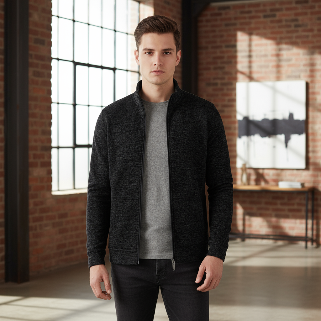 Heren Fleece Vest met Rits