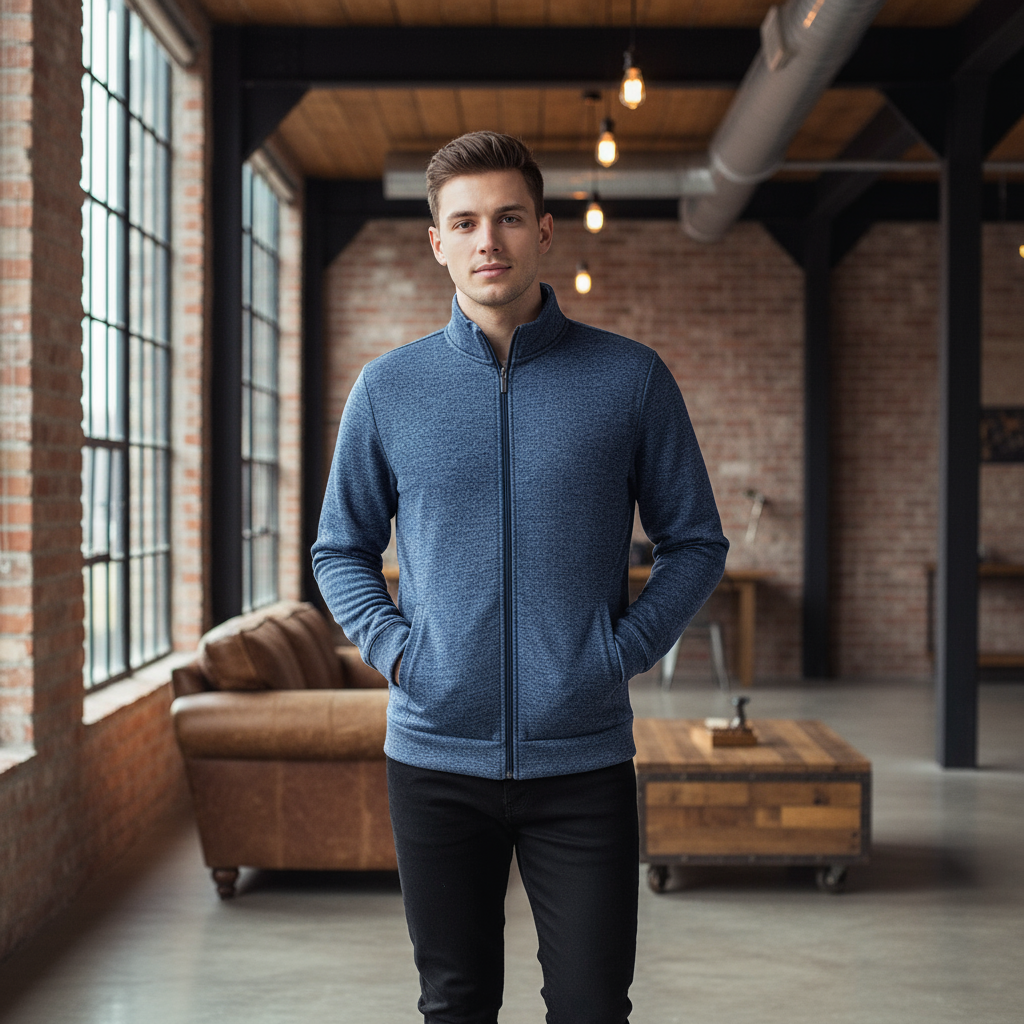 Heren Fleece Vest met Rits