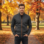 Heren - Herfst Vest met Rits