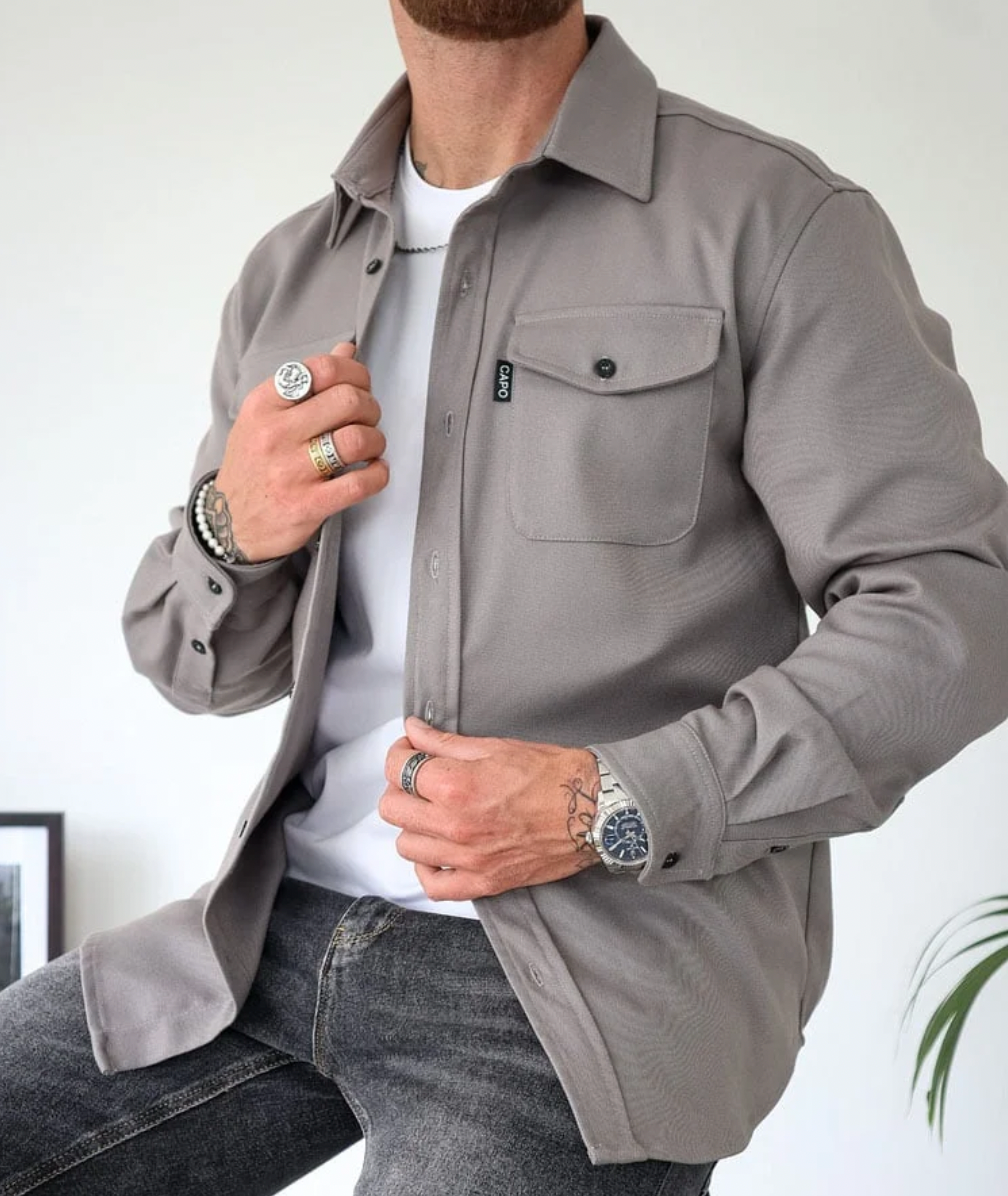 Heren Casual Overhemdjas