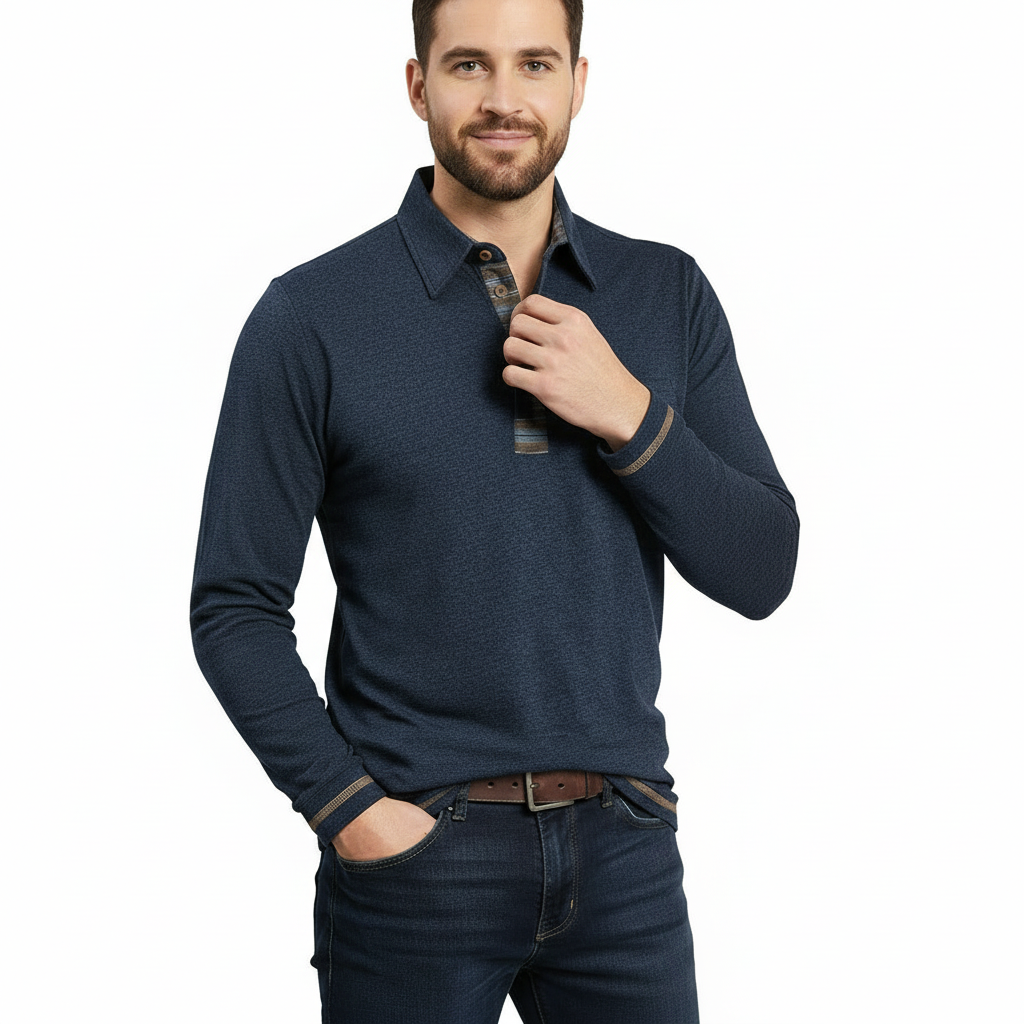 Long Sleeve Polo met Knopen – Tijdloos & Verzorgd