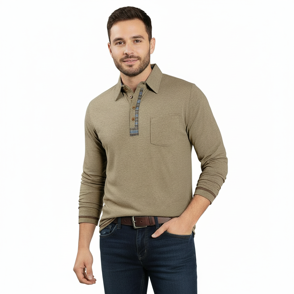 Long Sleeve Polo met Knopen – Tijdloos & Verzorgd