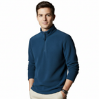 Heren Fleece Long Sleeve met Rits – Warm, Modern & Comfortabel