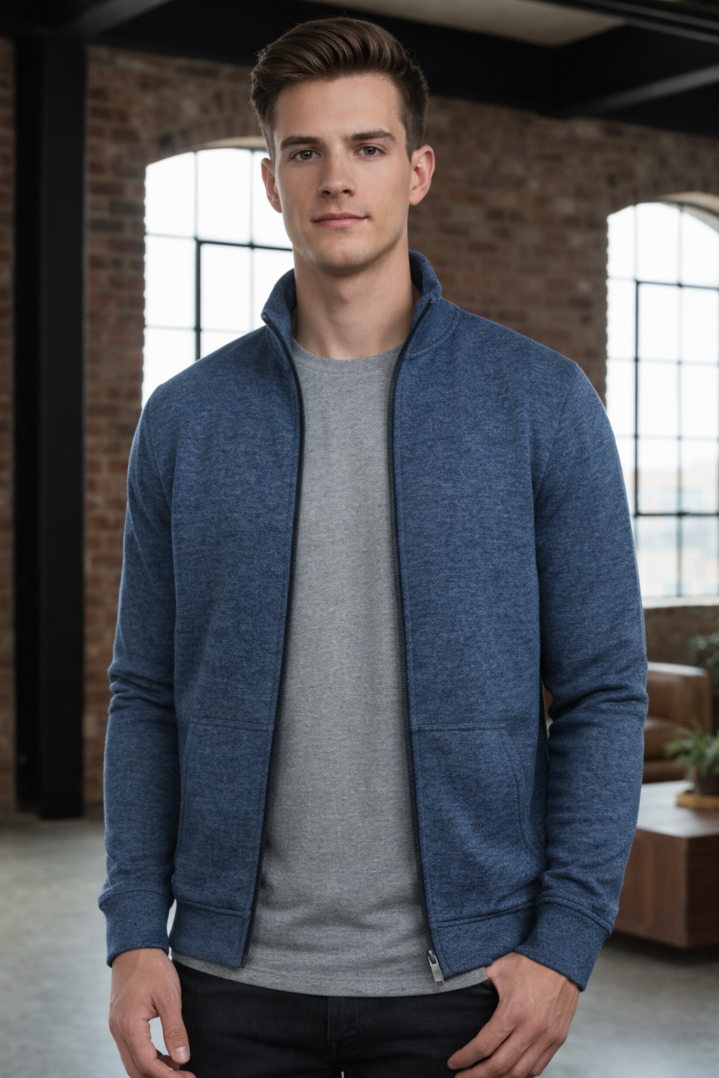 Heren Fleece Vest met Rits