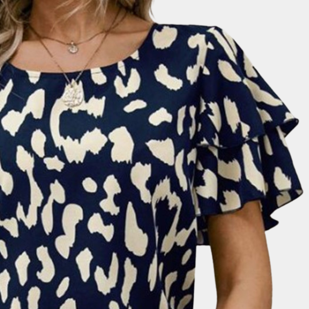 Damesblouse met Panterprint