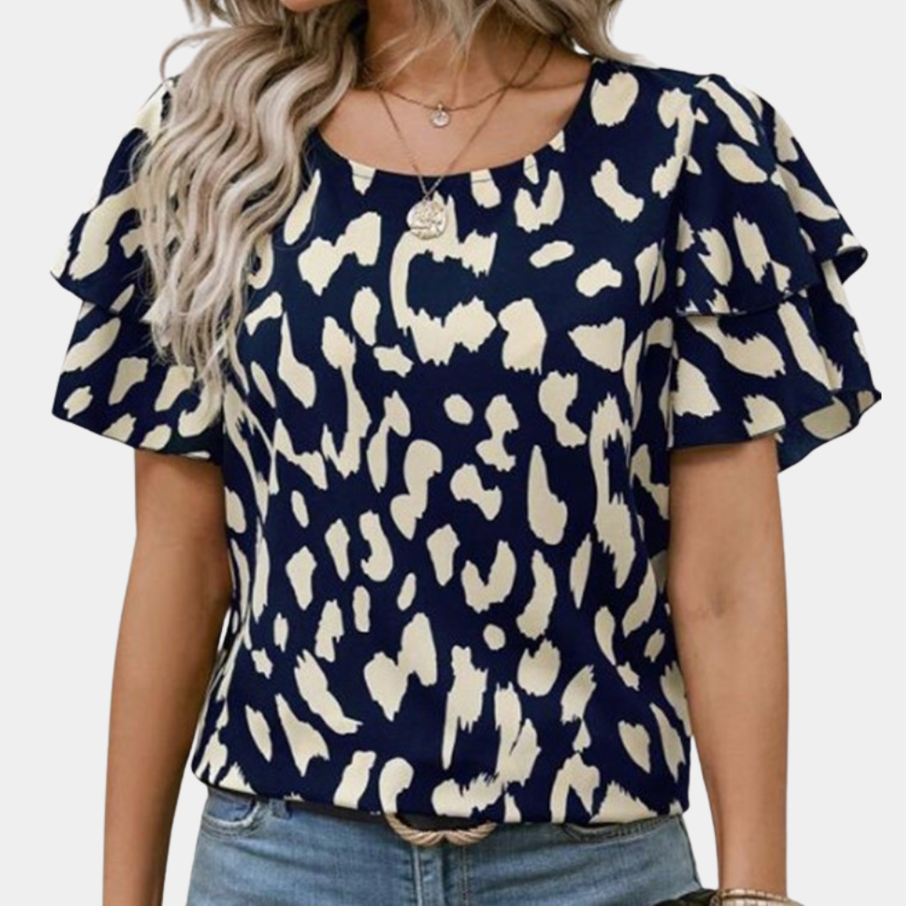Damesblouse met Panterprint