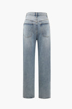 Damesjeans met asymmetrische taille