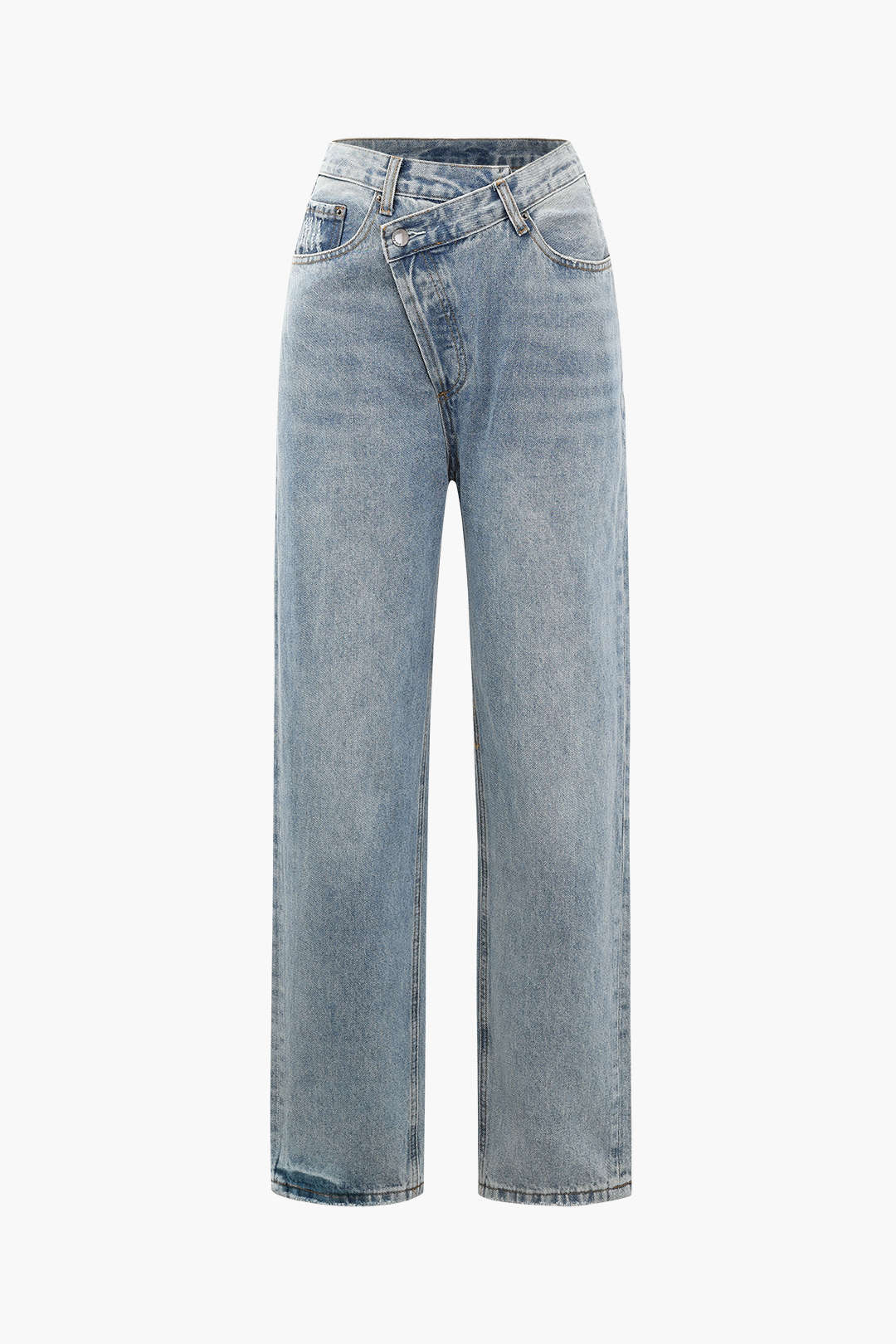 Damesjeans met asymmetrische taille