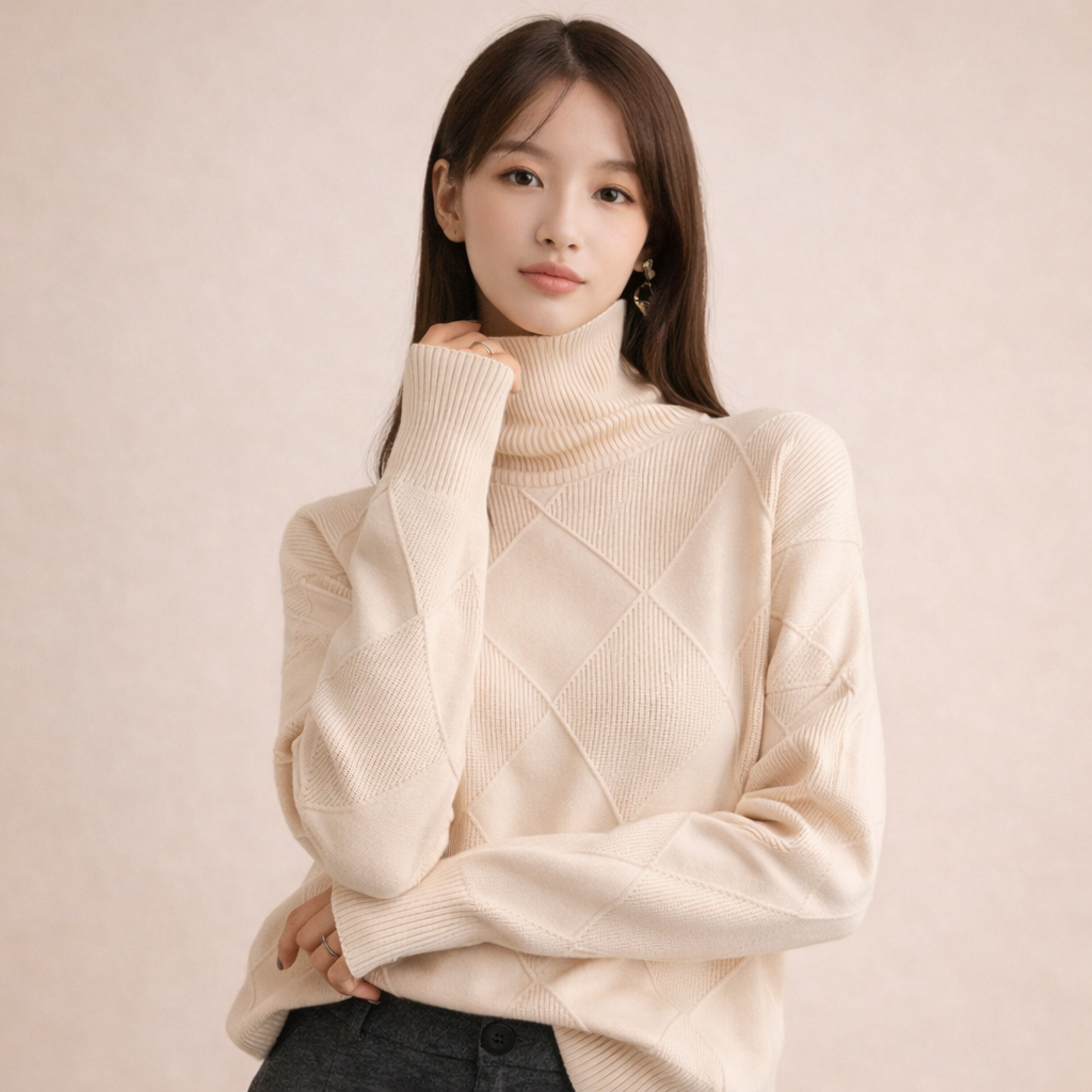 Design coltrui met lange mouwen