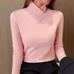 Elegante Top met Asymmetrische Kraag