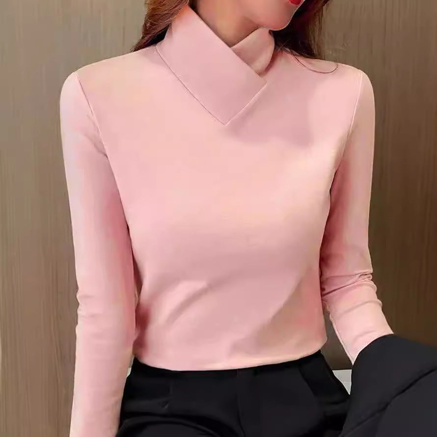 Elegante Top met Asymmetrische Kraag