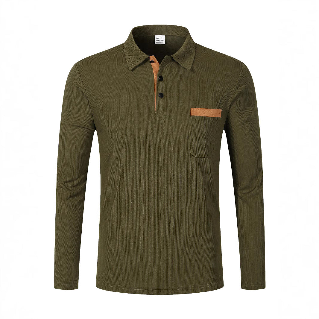 Heren | Polo met lange mouwen – Comfortabel & Verzorgd