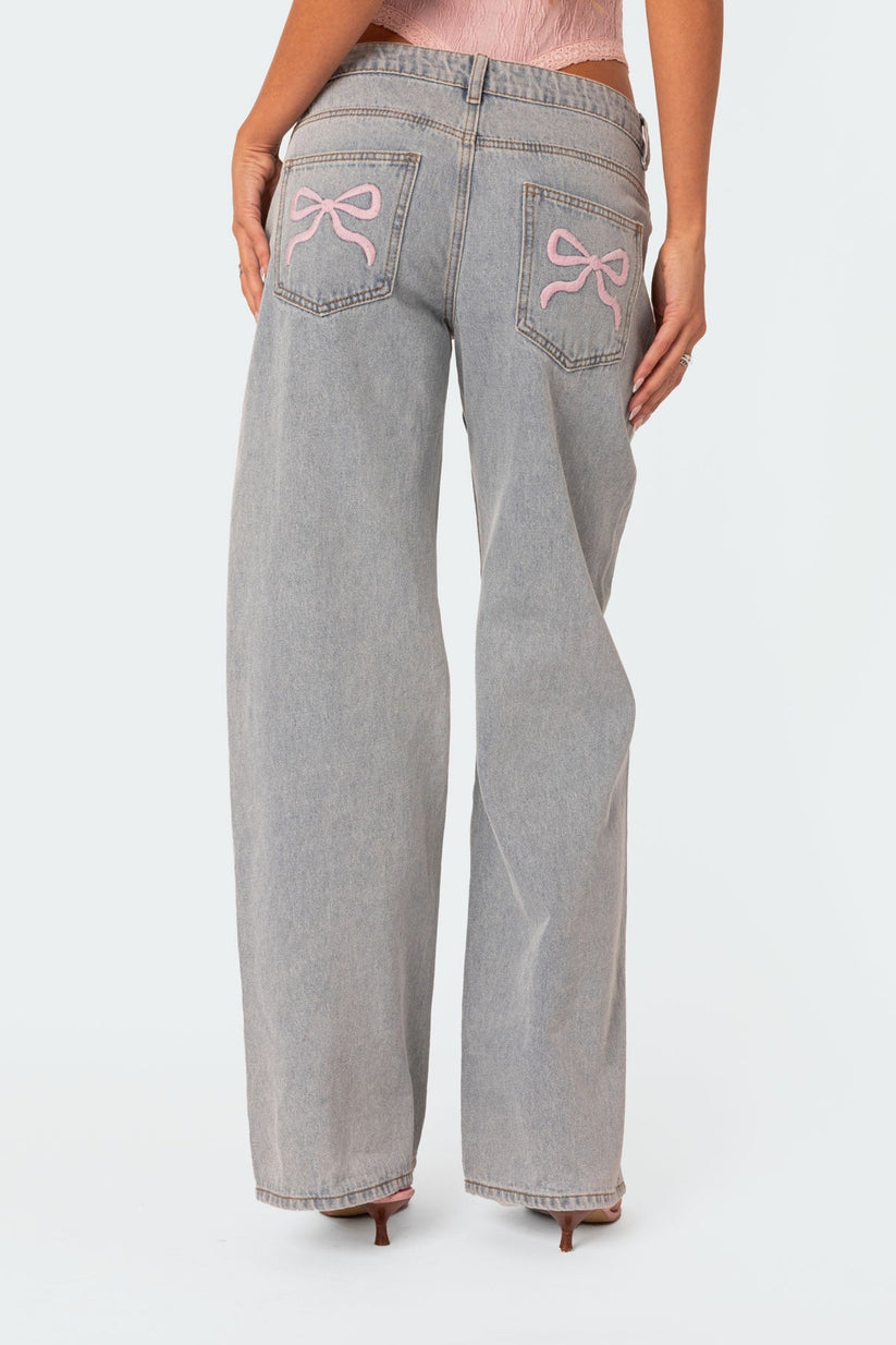 Stijlvolle Jeans met Strikaccent