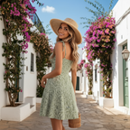 Zomerse Bloemenjurk – Spaghetti Bandjes & Strandstijl