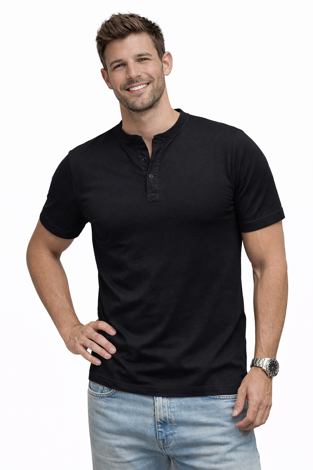 Zomer T-shirt met knopen